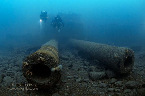 This 23,400 ton battleship had ten of these 13.5 inch main guns.