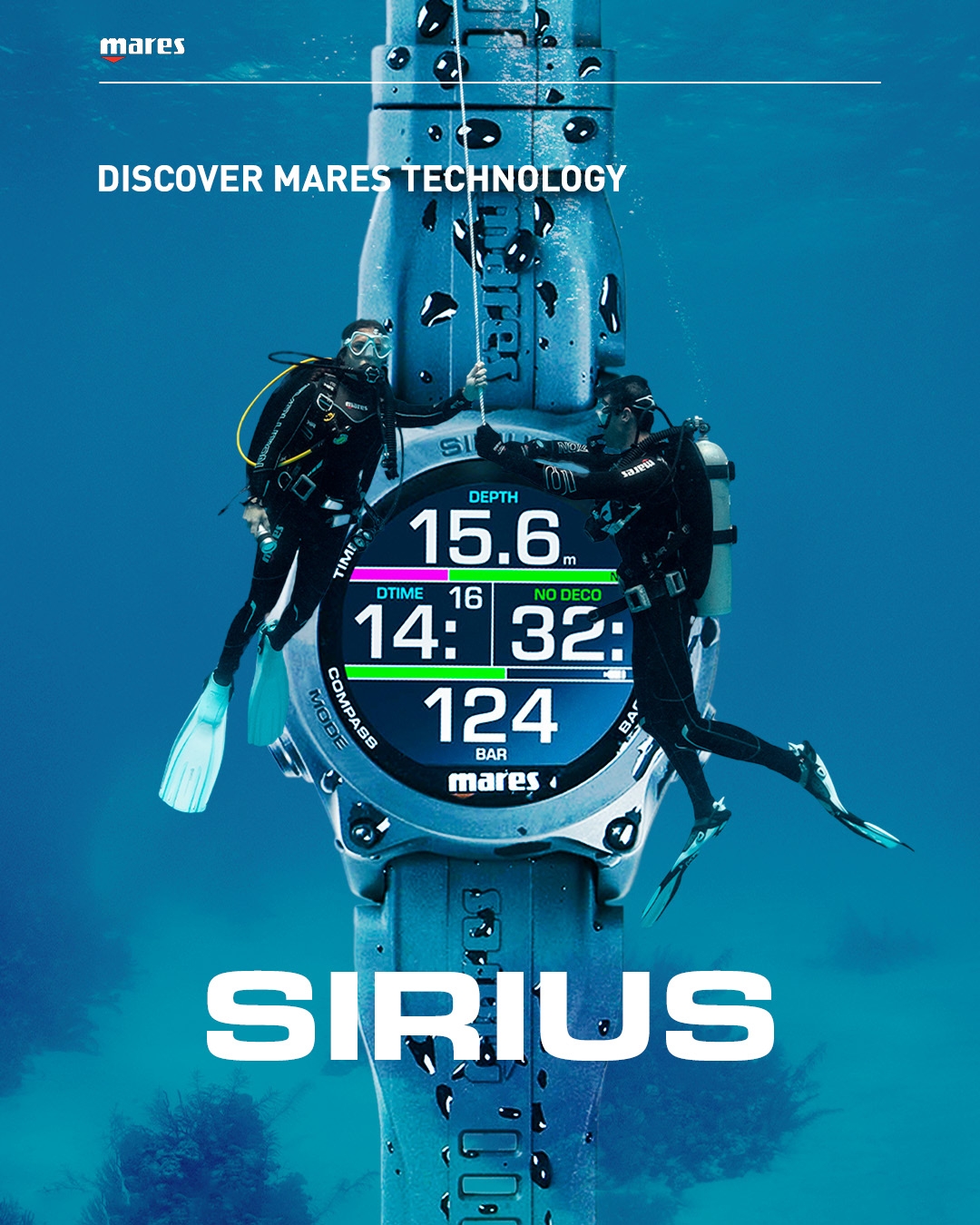 Sirius Computer Subacqueo Mares 2023, Mares in sconto